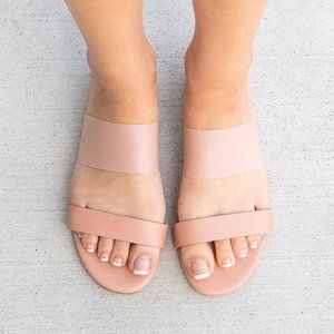 Bamboo Women Cushioned Zesty Double Strap Summer Sandals - Natural - Size 8